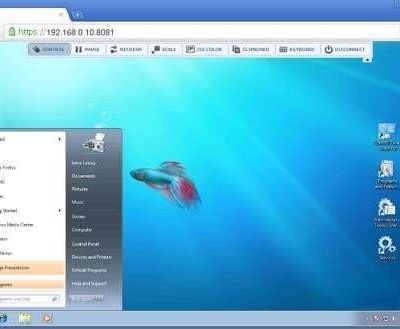 ThinVNC Screen Sharing view