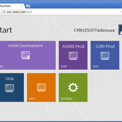 z/Scope Anywhere Web Terminal Emulator