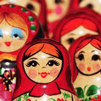 Matrioshka effect with infinite nested windows