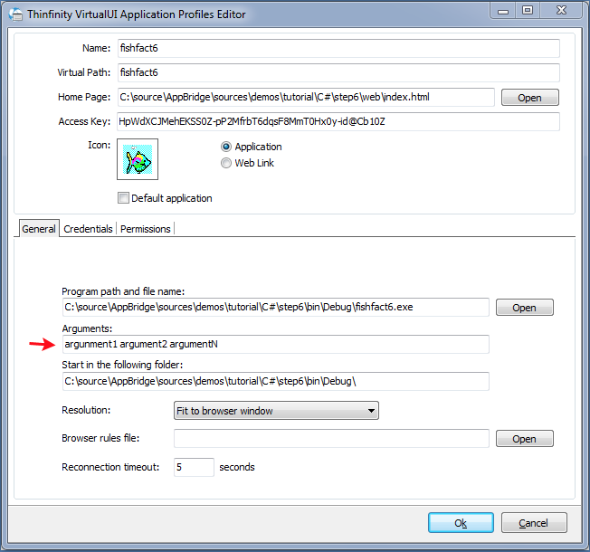 settingcommandlinearguments