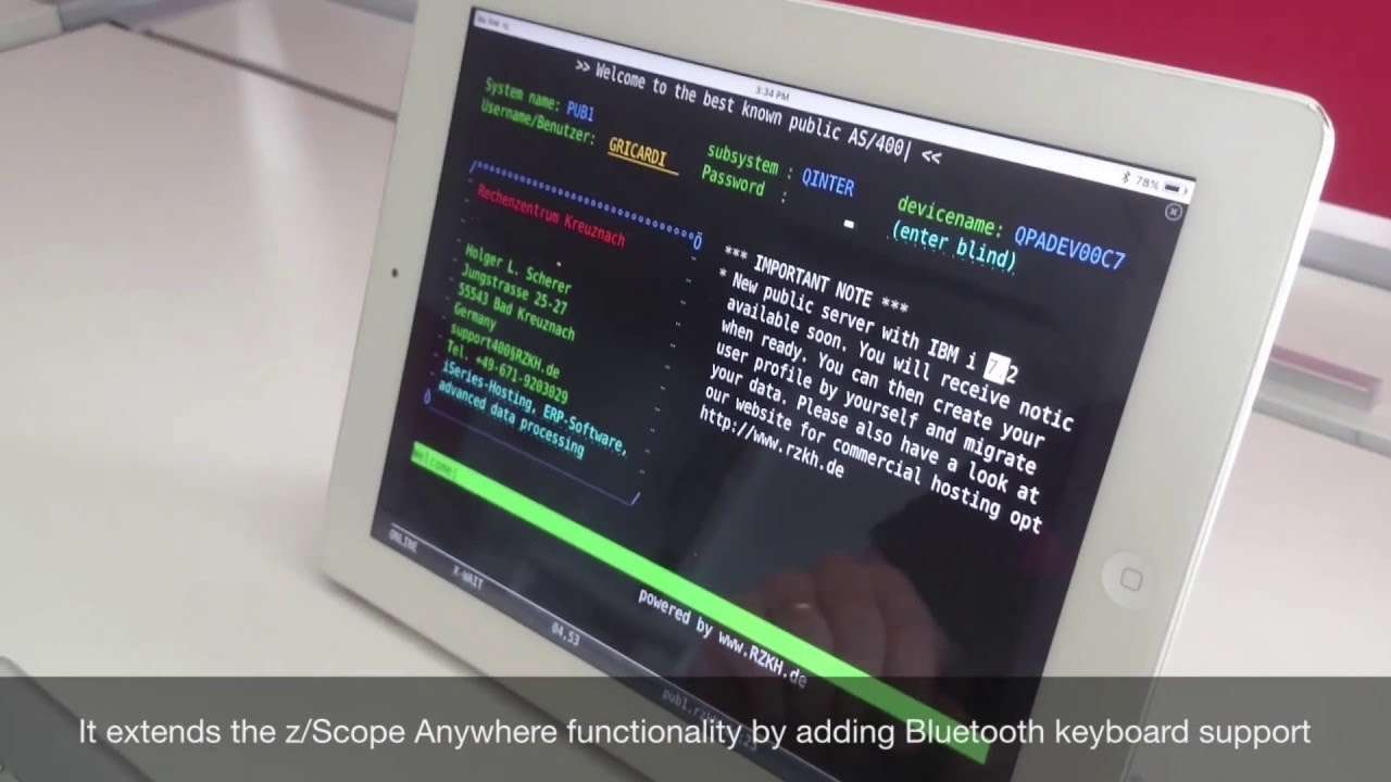 zScope Terminal Emulator iOS app