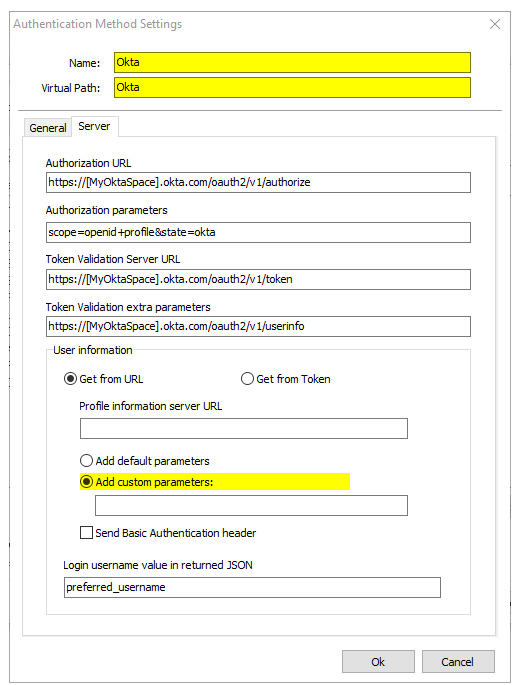 How to configure okta