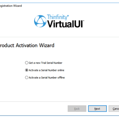register thinfinity virtualui run windows app on the web