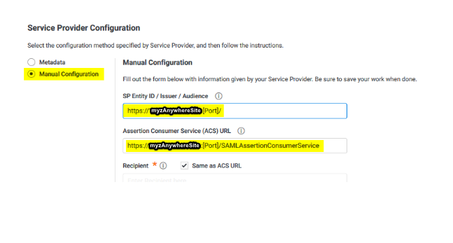 Centrify SSO with SAML for web Terminal Emulation.