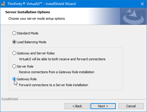 Install the VirtualUI Gateway