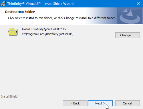 Install the VirtualUI Gateway