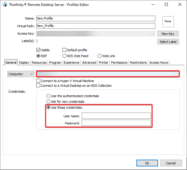 How to limit user access to remote resources with permissions