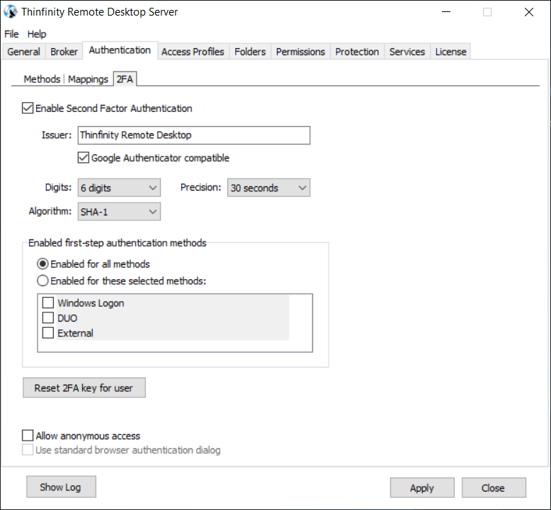 Native 2 Factor Authentication Experience