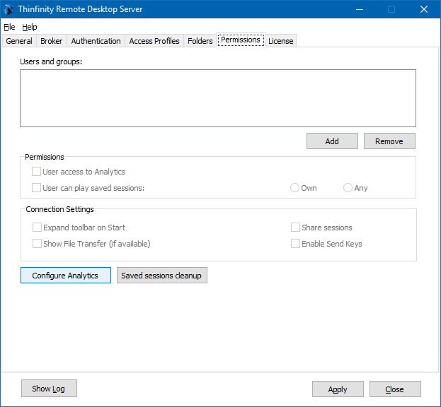 Now, click the ‘Configure Analytics’ button located below the ‘Connection Settings’ section: