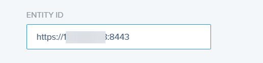 Enter the “Entity ID” URL, this is the public URL for your Thinfinity Remote Desktopserver (e.g. http(s)://Server_DNS:port):