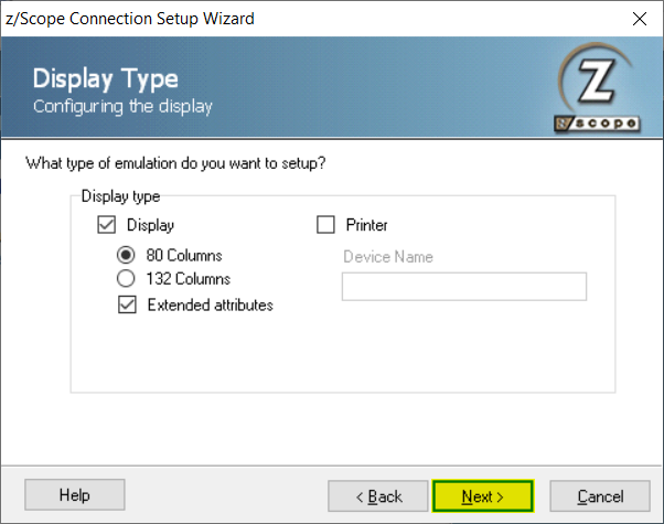 How to create a new connection in zScope Classic - 04