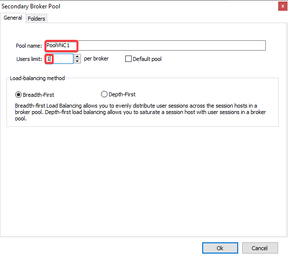 How to Create a VNC Connection using Thinfinity Secondary Pools Feature - 10