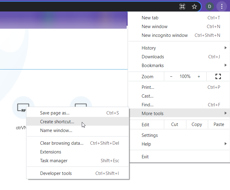 How to create a desktop shortcut to Thinfinity® Remote Desktop - 01