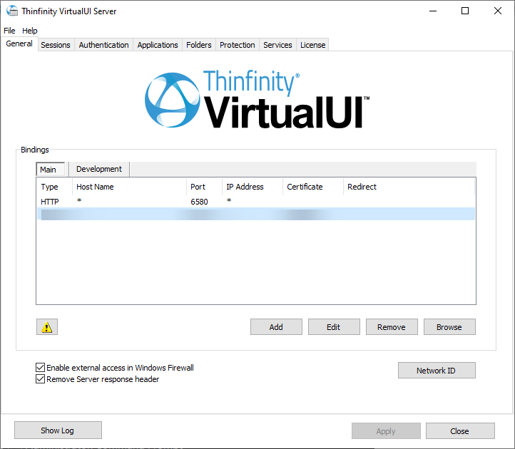 Thinfinity VirtualUI, web enabling SDK