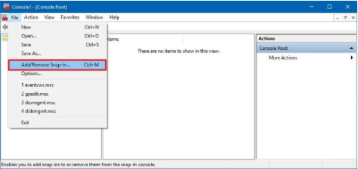 Screenshot example