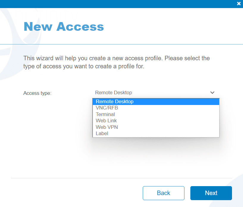 Screenshot example