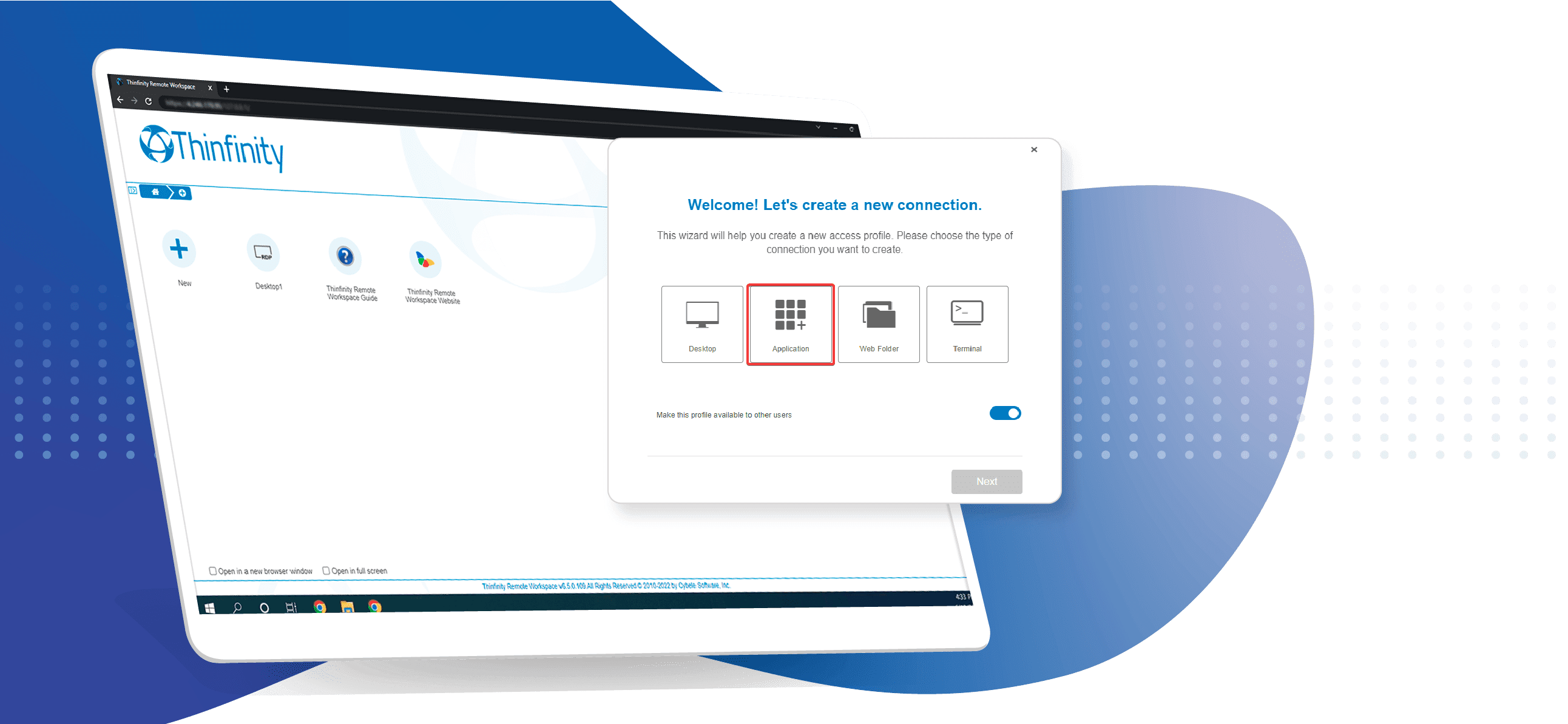 Deliver any application in the browser with Thinfinity Workspace