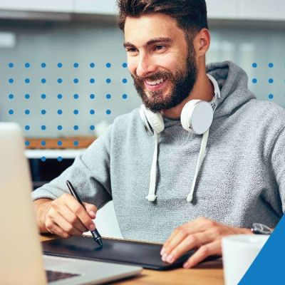 person scheduling campus resources for remote access