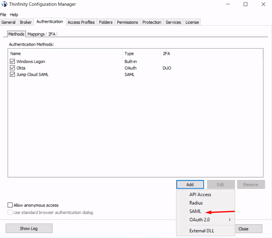 Configure JumpCloud + SAML for your Thinfinity RDP Server, step 06