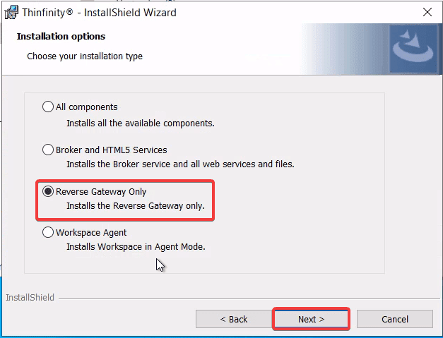 Configure load balancing in Thinfinity Remote Workspace v6.0, step 03
