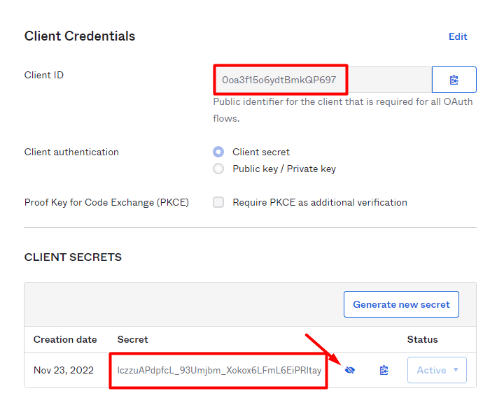Configure OAuth 2.0 with Okta OpenID Connect, step 06