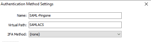 Configure Thinfinity VirtualUI to authenticate using Ping Identity’s SAML, step 02