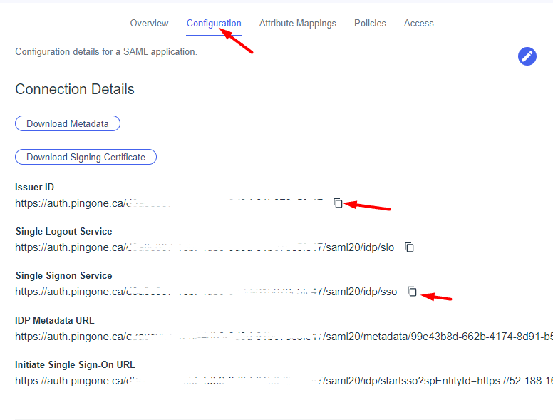 Configure Thinfinity VirtualUI to authenticate using Ping Identity’s SAML, step 16