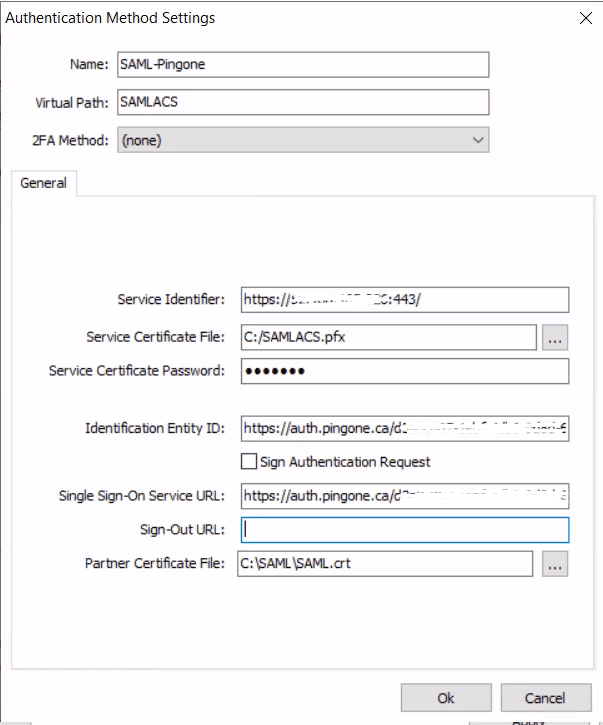 Configure Thinfinity VirtualUI to authenticate using Ping Identity’s SAML, step 17