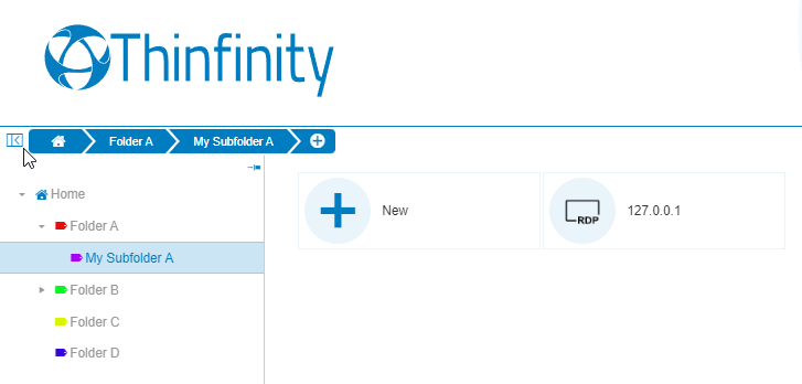 Create Labels with the Web Profile Manager for Thinfinity Remote Workspace, step 03