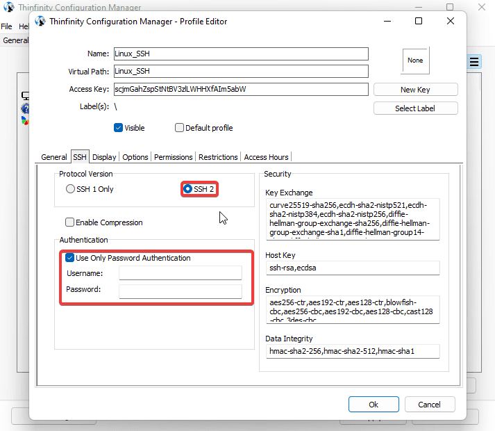 Create SSH connections from your browser using the Thinfinity Remote Workspace, step 03