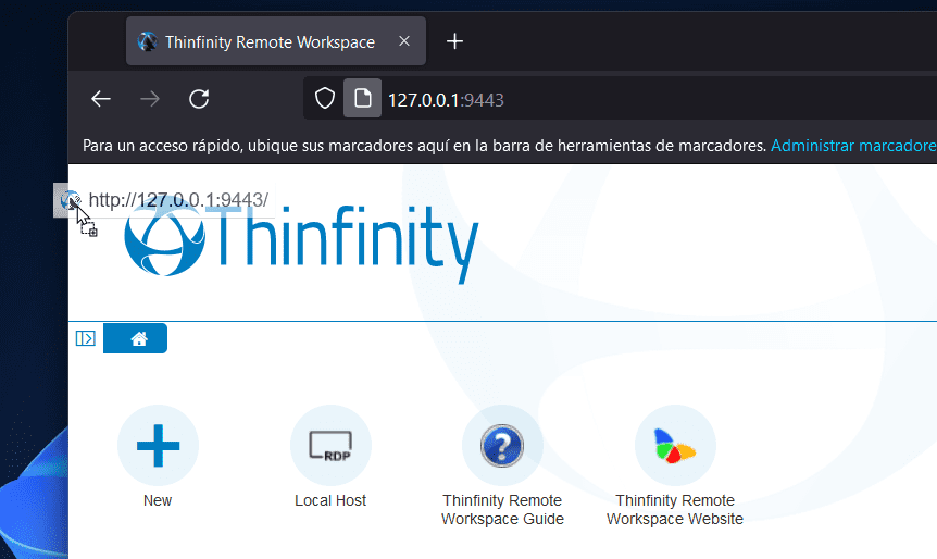 Create a desktop shortcut to Thinfinity Remote Workspace, step 05