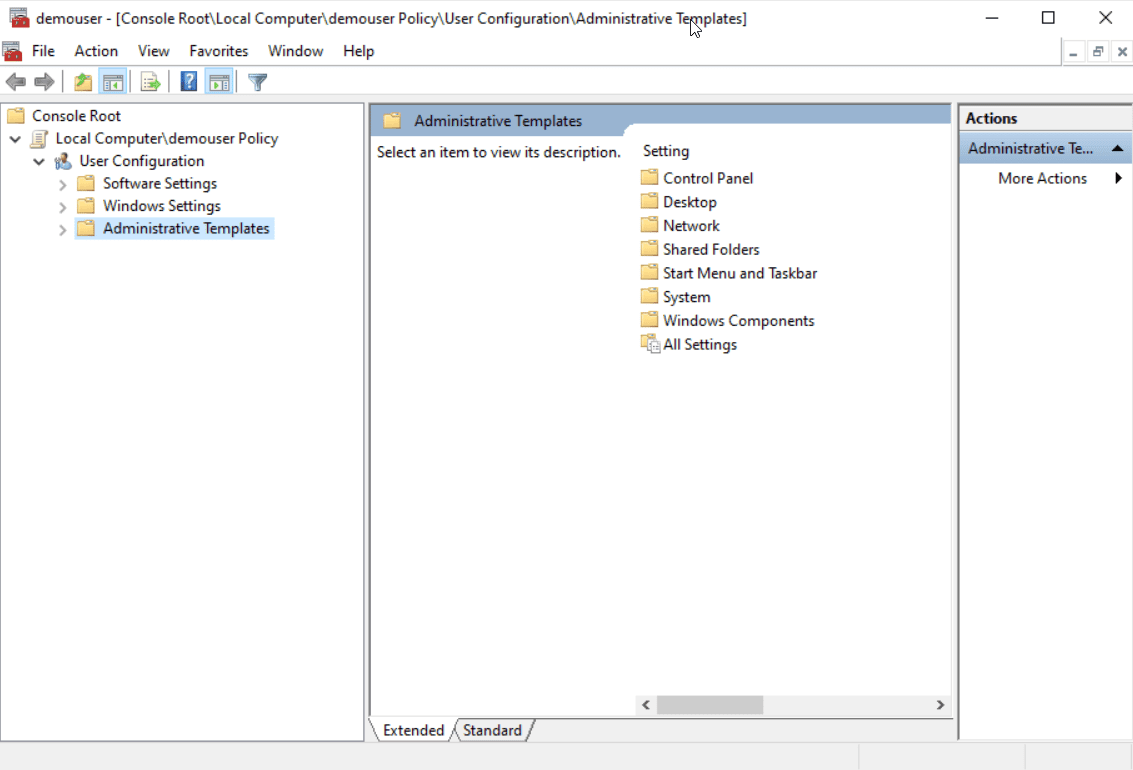 Securing your Remote Workspace environment by using Windows Group Policies, step 06