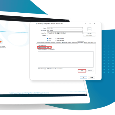 Use permissions to restrict available resources per user