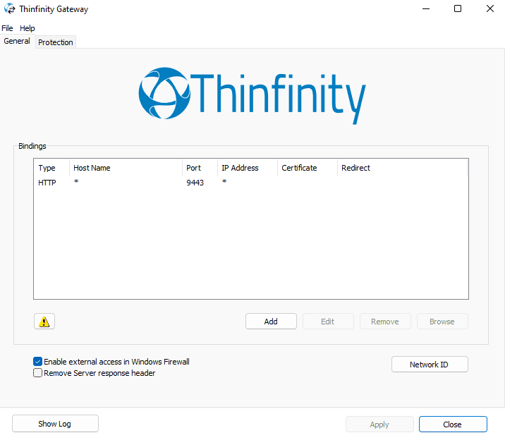 Thinfinity Gateway - changing port