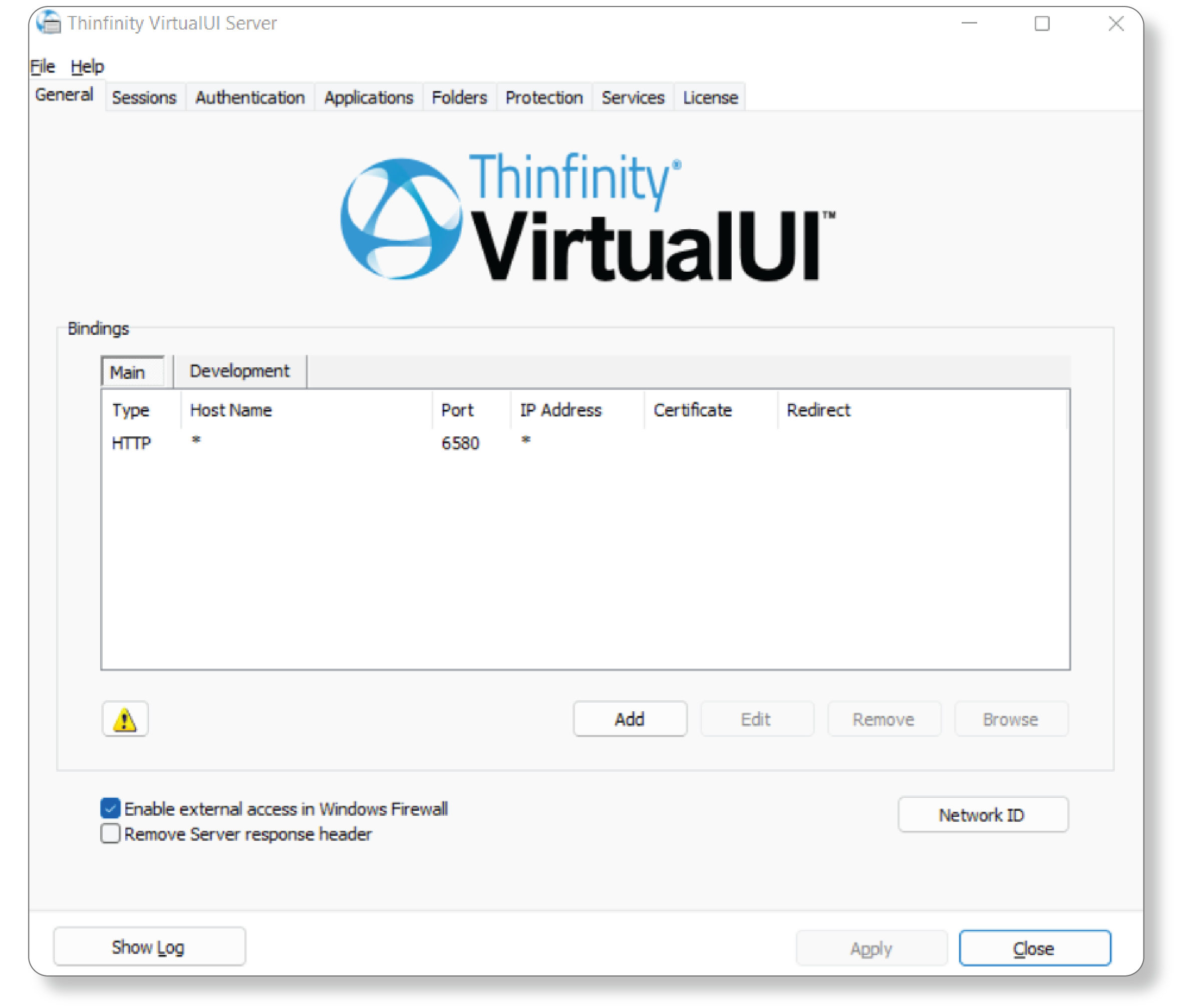 Thinfinity VirtualUI Application Integration - screenshot