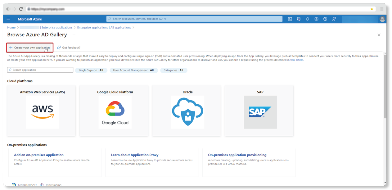 vui remote workspace configure non gallery application - screenshot