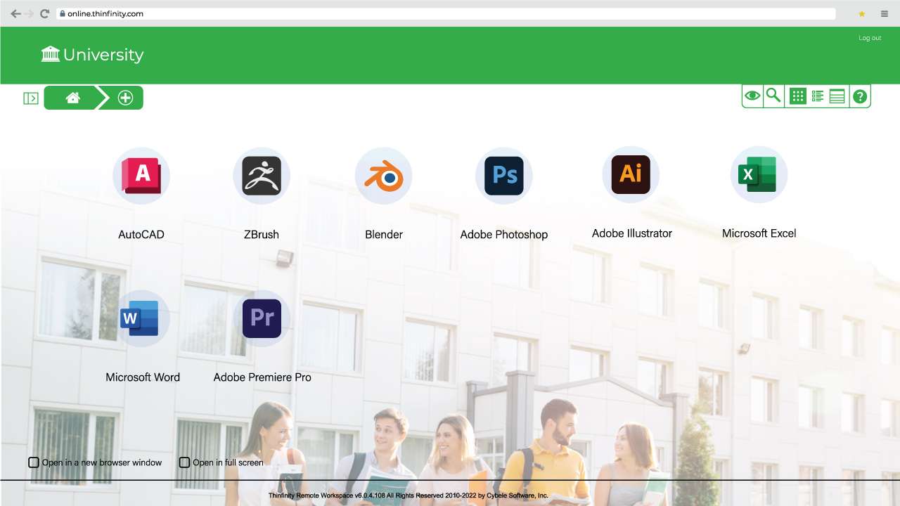Customize-remote-access-login-page-University-sample