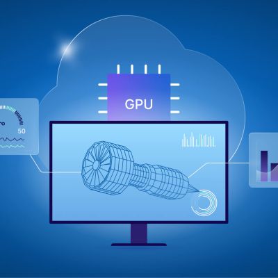 VDI for CAD manufacturing GPU benchmark: cloud, desktop monitoring, and performance graphs.