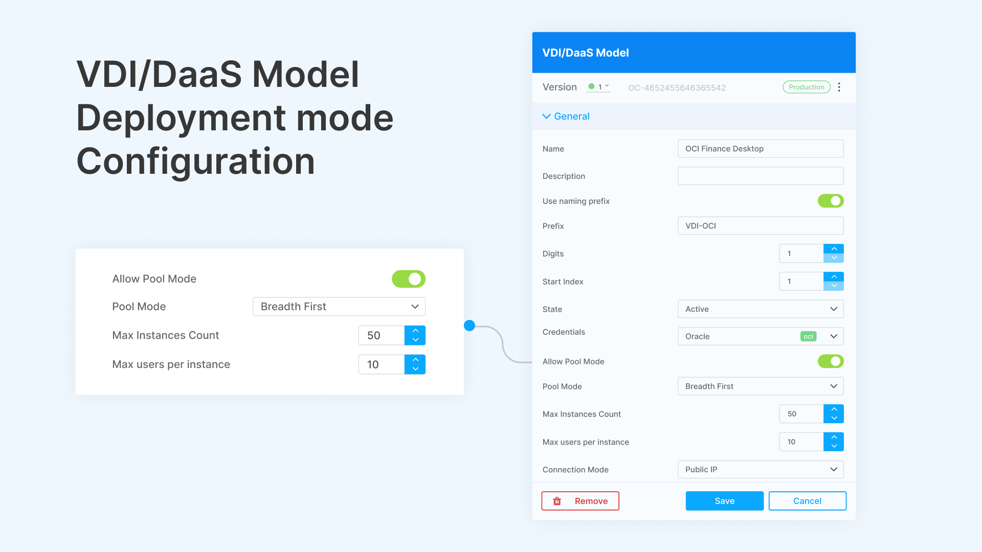 Optimize VDI cloud costs with Thinfinity autoscaling: deployment mode configuration.